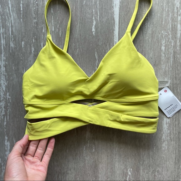 Sold Lululemon Still Now Bra - Yellow Serpentine - Picture 3 of 8